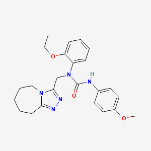 1-(2-ethoxyphenyl)-3-(4-methoxyphenyl)-1-(6,7,8,9-tetrahydro-5H-[1,2,4]triazolo[4,3-a]azepin-3-ylmethyl)urea