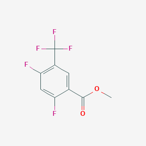 molecular formula C9H5F5O2 B2386848 Methyl 2,4-Difluoro-5-(trifluoromethyl)benzoate CAS No. 1823296-98-5