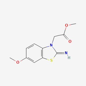 methyl 2-(2-imino-6-methoxybenzo[d]thiazol-3(2H)-yl)acetate