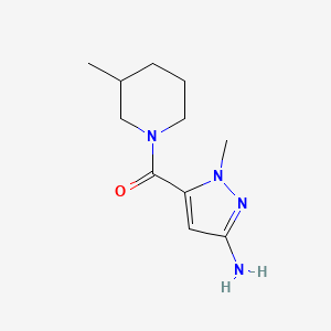 1-methyl-5-[(3-methylpiperidin-1-yl)carbonyl]-1H-pyrazol-3-amine