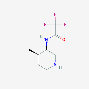 molecular formula C8H13F3N2O B2386867 2,2,2-Trifluoro-N-[(3R,4R)-4-methylpiperidin-3-yl]acetamide CAS No. 2048228-00-6