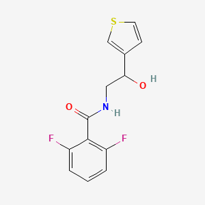 2,6-difluoro-N-(2-hydroxy-2-(thiophen-3-yl)ethyl)benzamide