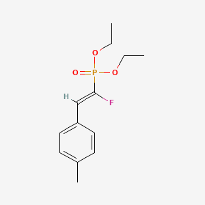 molecular formula C13H18FO3P B2386888 diethyl (Z)-(1-fluoro-2-(p-tolyl)vinyl)phosphonate CAS No. 210486-73-0