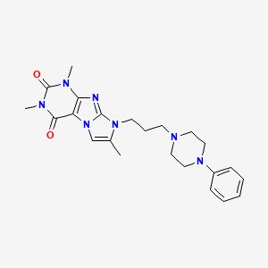 1,3,7-trimethyl-8-(3-(4-phenylpiperazin-1-yl)propyl)-1H-imidazo[2,1-f]purine-2,4(3H,8H)-dione