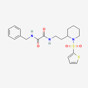 N1-benzyl-N2-(2-(1-(thiophen-2-ylsulfonyl)piperidin-2-yl)ethyl)oxalamide