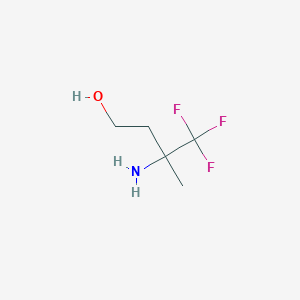 3-Amino-4,4,4-trifluoro-3-methylbutan-1-OL