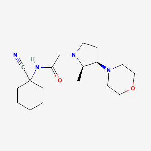 N-(1-Cyanocyclohexyl)-2-[(2R,3R)-2-methyl-3-morpholin-4-ylpyrrolidin-1-yl]acetamide