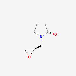 molecular formula C7H11NO2 B2386910 1-[(2r)-Oxiran-2-ylmethyl]pyrrolidin-2-one CAS No. 409335-13-3