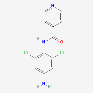 molecular formula C12H9Cl2N3O B2386928 N-(4-amino-2,6-dichlorophenyl)pyridine-4-carboxamide CAS No. 926241-26-1