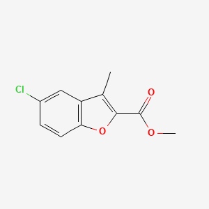 molecular formula C11H9ClO3 B2386935 5-氯-3-甲基苯并呋喃-2-甲酸甲酯 CAS No. 91398-63-9