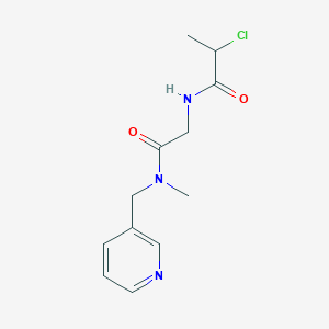 2-Chloro-N-[2-[methyl(pyridin-3-ylmethyl)amino]-2-oxoethyl]propanamide