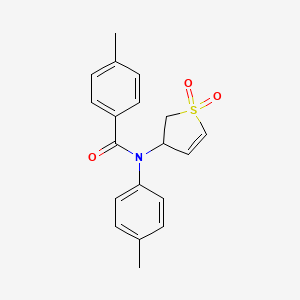 N-(1,1-dioxido-2,3-dihydrothiophen-3-yl)-4-methyl-N-(4-methylphenyl)benzamide