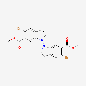 6,6'-Dimethyl 5,5'-dibromo-2H,2'H,3H,3'H-[1,1'-biindole]-6,6'-dicarboxylate