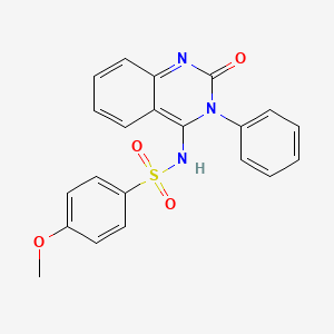 4-methoxy-N-[2-oxo-3-phenyl-2,3-dihydro-4(1H)-quinazolinyliden]benzenesulfonamide