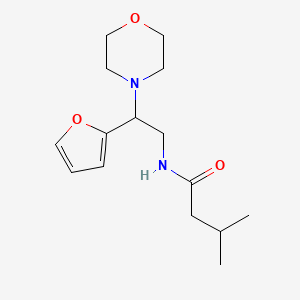 molecular formula C15H24N2O3 B2386954 N-(2-(furan-2-yl)-2-morpholinoethyl)-3-methylbutanamide CAS No. 877630-83-6