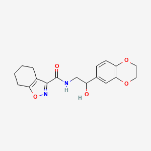 N-(2-(2,3-dihydrobenzo[b][1,4]dioxin-6-yl)-2-hydroxyethyl)-4,5,6,7-tetrahydrobenzo[d]isoxazole-3-carboxamide
