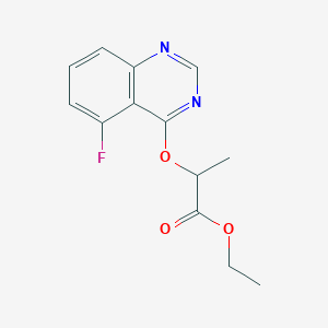 Ethyl 2-[(5-fluoro-4-quinazolinyl)oxy]propanoate
