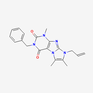 molecular formula C20H21N5O2 B2387005 2-苄基-4,7,8-三甲基-6-丙-2-烯基嘌呤[7,8-a]咪唑-1,3-二酮 CAS No. 878720-29-7