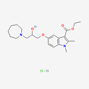 ethyl 5-(3-azepan-1-yl-2-hydroxypropoxy)-1,2-dimethyl-1H-indole-3-carboxylate