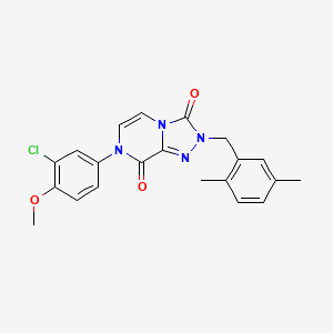7-(3-chloro-4-methoxyphenyl)-2-(2,5-dimethylbenzyl)-[1,2,4]triazolo[4,3-a]pyrazine-3,8(2H,7H)-dione