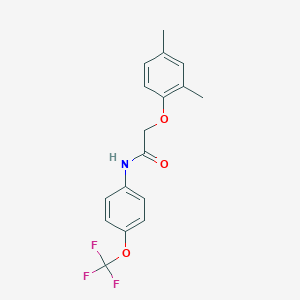 molecular formula C17H16F3NO3 B238703 2-(2,4-Dimethylphenoxy)-n-[4-(trifluoromethoxy)phenyl]acetamide 