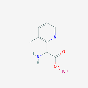 Potassium;2-amino-2-(3-methylpyridin-2-yl)acetate
