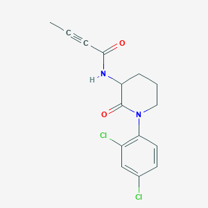 N-[1-(2,4-Dichlorophenyl)-2-oxopiperidin-3-YL]but-2-ynamide