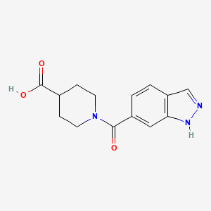 1-(1H-indazole-6-carbonyl)piperidine-4-carboxylic acid