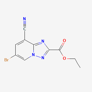 Ethyl 6-bromo-8-cyano-[1,2,4]triazolo[1,5-a]pyridine-2-carboxylate