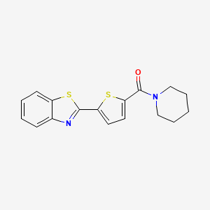 (5-(Benzo[d]thiazol-2-yl)thiophen-2-yl)(piperidin-1-yl)methanone