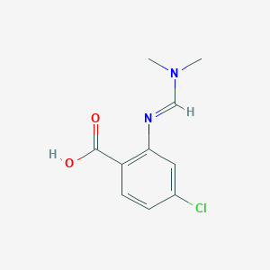 4-chloro-2-{[(E)-(dimethylamino)methylidene]amino}benzenecarboxylic acid