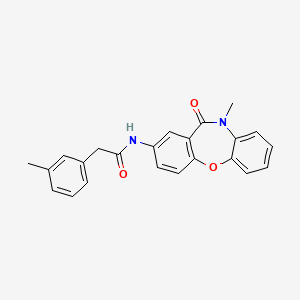 N-(10-methyl-11-oxo-10,11-dihydrodibenzo[b,f][1,4]oxazepin-2-yl)-2-(m-tolyl)acetamide