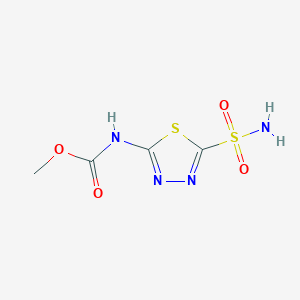 methyl N-(5-sulfamoyl-1,3,4-thiadiazol-2-yl)carbamate