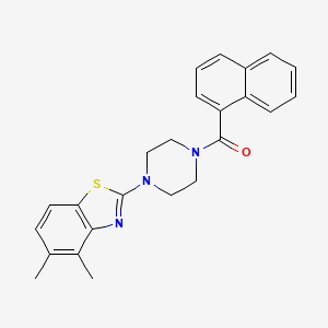 molecular formula C24H23N3OS B2387151 (4-(4,5-Dimethylbenzo[d]thiazol-2-yl)piperazin-1-yl)(naphthalen-1-yl)methanone CAS No. 886914-97-2
