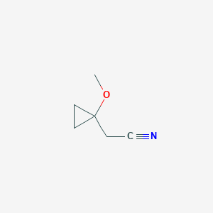 molecular formula C6H9NO B2387172 2-(1-Methoxycyclopropyl)acetonitrile CAS No. 2111348-24-2
