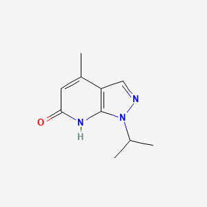 molecular formula C10H13N3O B2387182 1-isopropyl-4-methyl-1,7-dihydro-6H-pyrazolo[3,4-b]pyridin-6-one CAS No. 1934472-53-3