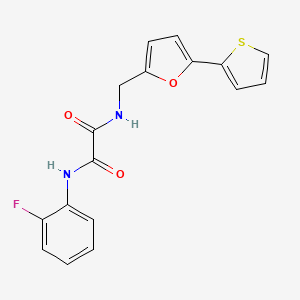 N1-(2-fluorophenyl)-N2-((5-(thiophen-2-yl)furan-2-yl)methyl)oxalamide
