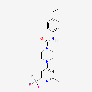 N-(4-ethylphenyl)-4-[2-methyl-6-(trifluoromethyl)pyrimidin-4-yl]piperazine-1-carboxamide