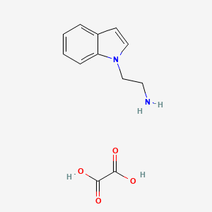 molecular formula C12H14N2O4 B2387198 2-(1H-indol-1-yl)ethanamine oxalate CAS No. 2034619-42-4