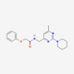 N-((6-methyl-2-(piperidin-1-yl)pyrimidin-4-yl)methyl)-2-phenoxyacetamide