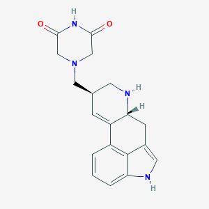 molecular formula C10H9BrN2O2 B238731 4-(9,10-Didehydroergolin-8-yl)methylpiperazine-2,6-dione CAS No. 131816-89-2