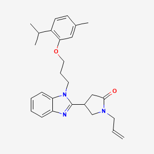 1-allyl-4-(1-(3-(2-isopropyl-5-methylphenoxy)propyl)-1H-benzo[d]imidazol-2-yl)pyrrolidin-2-one