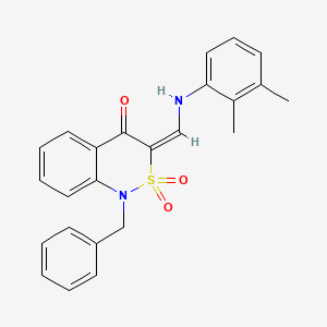 (E)-1-benzyl-3-(((2,3-dimethylphenyl)amino)methylene)-1H-benzo[c][1,2]thiazin-4(3H)-one 2,2-dioxide