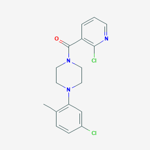 [4-(5-Chloro-2-methylphenyl)piperazin-1-yl]-(2-chloropyridin-3-yl)methanone