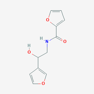 molecular formula C11H11NO4 B2387324 N-(2-(furan-3-yl)-2-hydroxyethyl)furan-2-carboxamide CAS No. 1396873-68-9