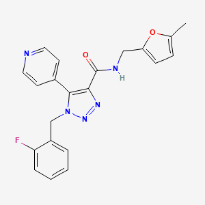 1-(2-fluorobenzyl)-N-((5-methylfuran-2-yl)methyl)-5-(pyridin-4-yl)-1H-1,2,3-triazole-4-carboxamide