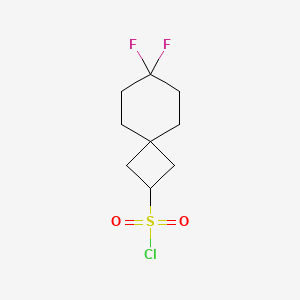 molecular formula C9H13ClF2O2S B2387340 7,7-Difluorospiro[3.5]nonane-2-sulfonyl chloride CAS No. 2503208-44-2
