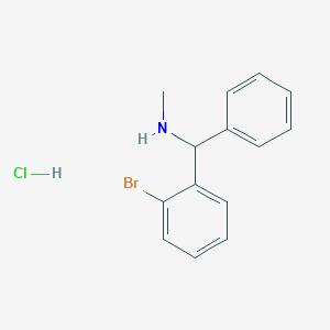 molecular formula C14H15BrClN B2387344 [(2-Bromophenyl)(phenyl)methyl](methyl)amine hydrochloride CAS No. 2094572-46-8