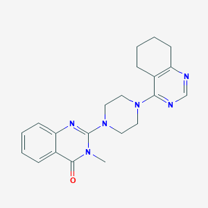 molecular formula C21H24N6O B2387365 3-Methyl-2-[4-(5,6,7,8-tetrahydroquinazolin-4-yl)piperazin-1-yl]quinazolin-4-one CAS No. 2415513-83-4