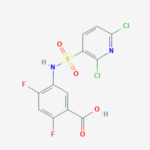 5-(2,6-Dichloropyridine-3-sulfonamido)-2,4-difluorobenzoic acid